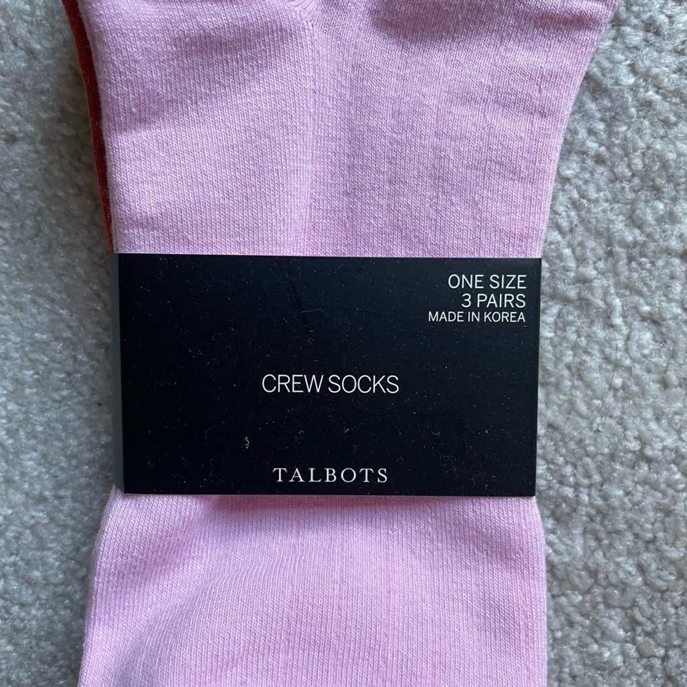 Talbots Crew Socks 3-pack - Picture 3 of 10